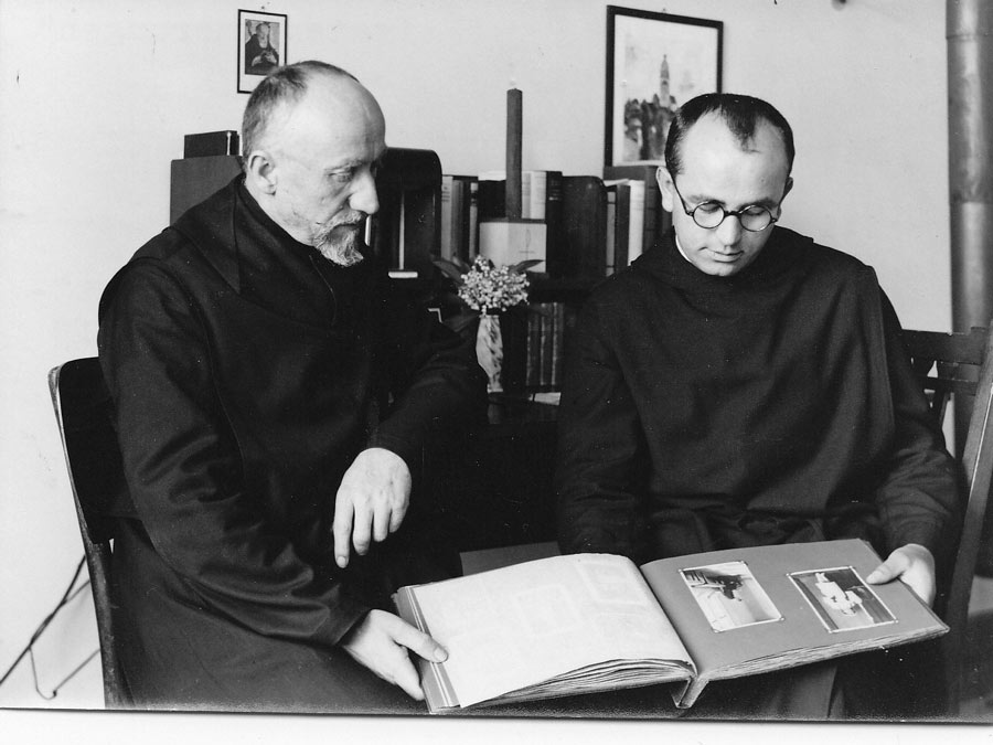 P. Gabriel Frömmer mit seinem Lauterhofener Mitbruder Br. Gottlieb Auer.