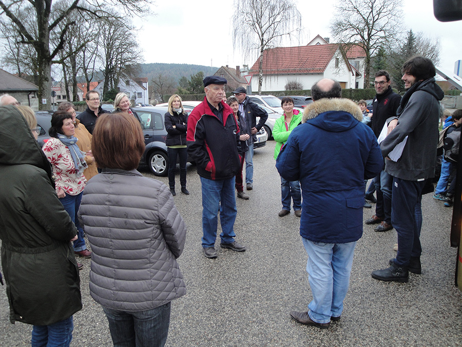 Ankunft und Begrüßung durch den 2. Vorstand Herr Trollius