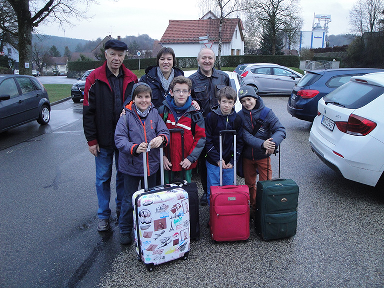 Bei der Abfahrt am 18.12.15, ein letztes Erinnerungsfoto.